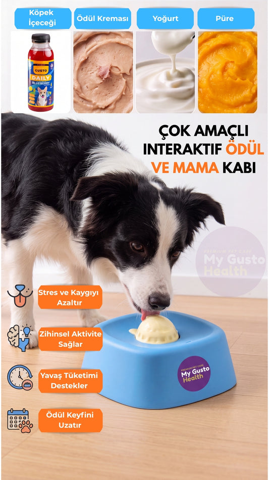Çok Amaçlı İnteraktif Köpek Mama ve Ödül Kabı, Köpek Yalama Topu