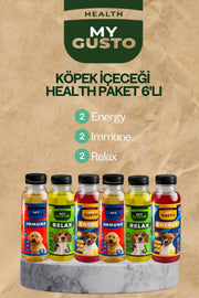 Köpek İçeceği Health Serisi (Relax-Energy-Immune) 6'lı Set 300 ml