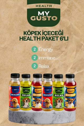 Köpek İçeceği Health Serisi (Relax-Energy-Immune) 6'lı Set 300 ml