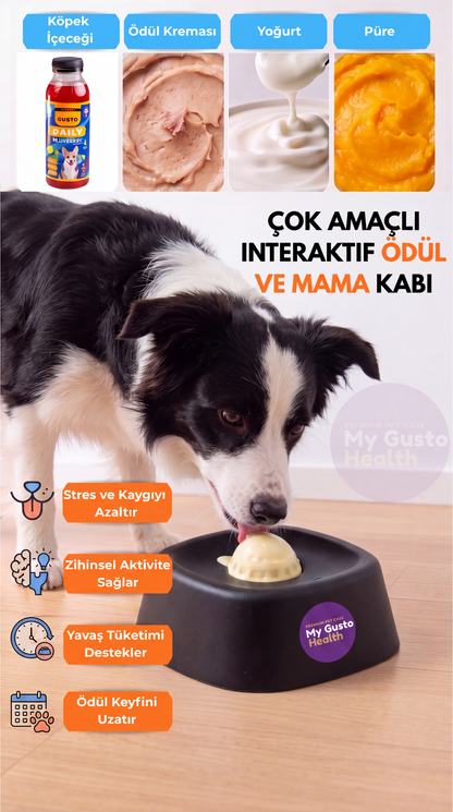 Çok Amaçlı İnteraktif Köpek Mama ve Ödül Kabı, Köpek Yalama Topu