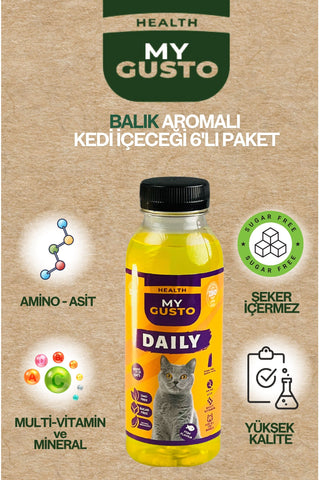 Balık Aromalı Daily Kedi İçeceği 6'lı Paket 300 ml