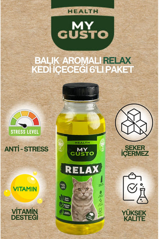 Balık Aromalı Relax Kedi İçeceği 6'lı Paket 300 ml